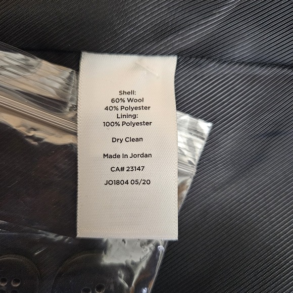 Talbots Jacket Blazer 8 Women's Navy Blue Wool Blend 2 Button - Picture 8 of 8